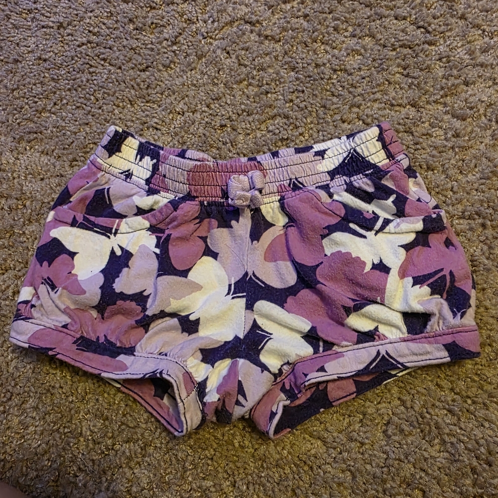Cat & Jack Purple Floral Kids Shorts